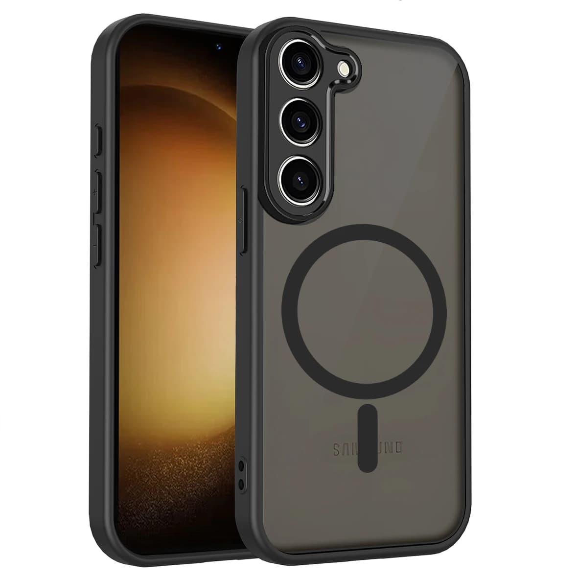 Protective Wireless Protective Case Reinforced with Lens Protection for Samsung Galaxy S23 Ultra S23 Plus S23 FE S23+ S23U