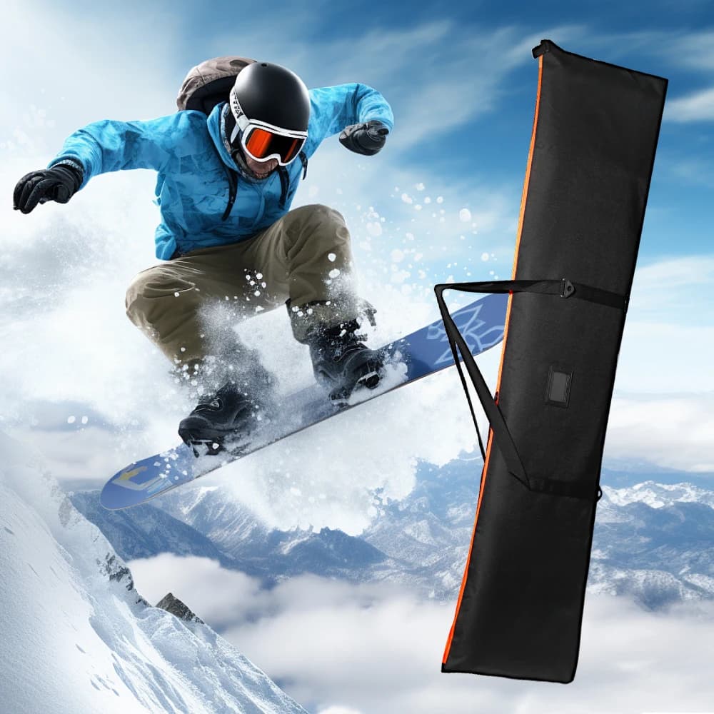Borsa a Tracolla, Borsa da Viaggio Regolabile per Attrezzatura da Sci e Snowboard, Accessori con Manico per Occhiali e Guanti da Snowboard