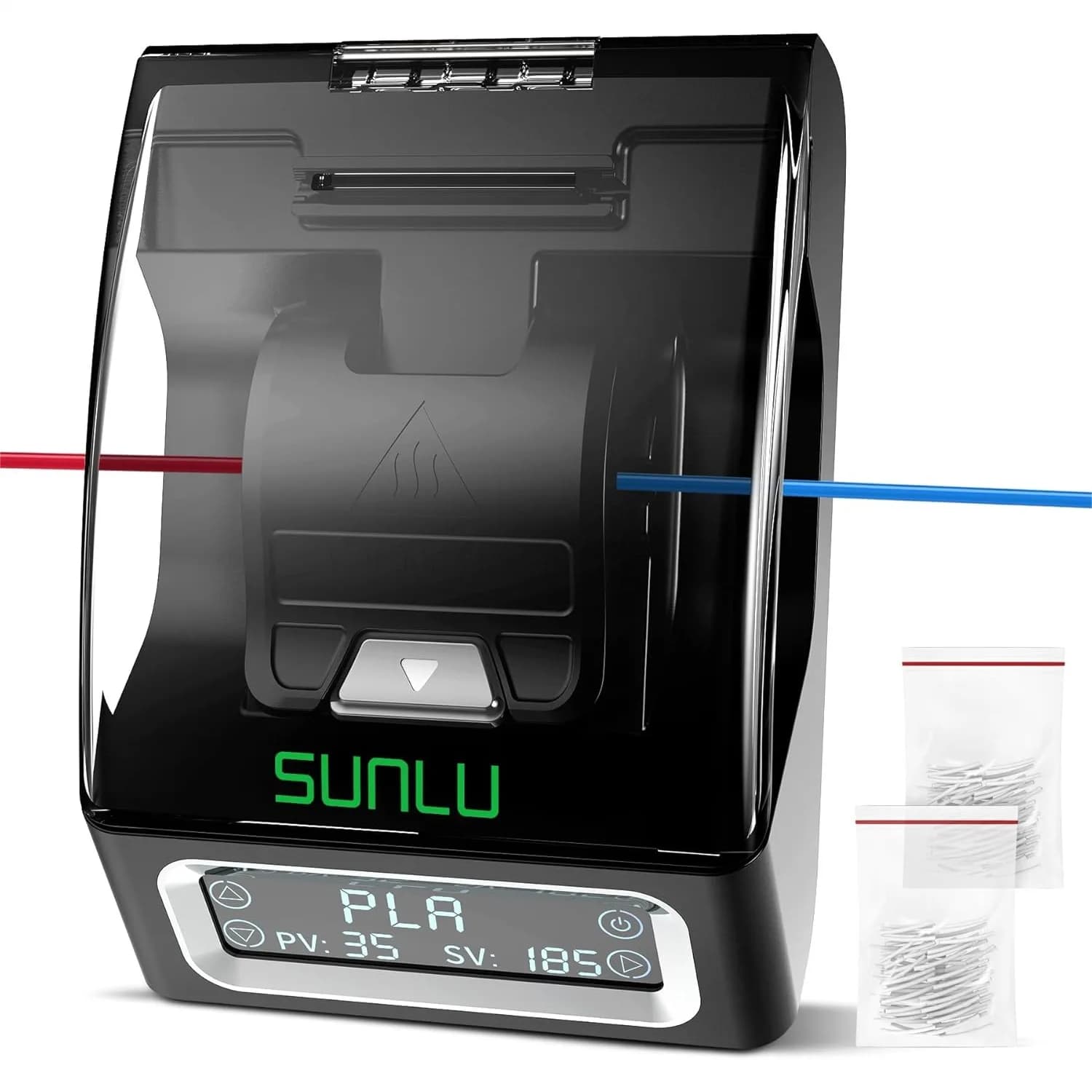 Connettori per Filamenti 400 Pezzi, Guaina in PTFE per Giunzione Filamenti per Stampante 3D 1.75mm, Saldatore a Riscaldamento Rapido Compatibile con PLA PETG TPU