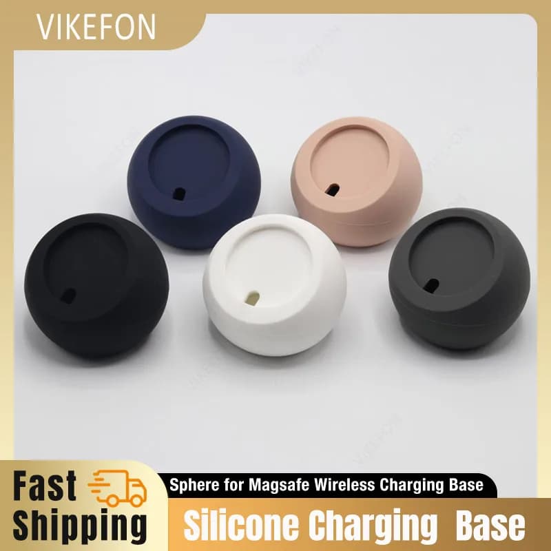 Supporto da tavolo di ricarica in silicone a forma di palla per Magsafe iPhone 16 15 14 13 12 Pro Accessori per stazione dock di ricarica Macsafe