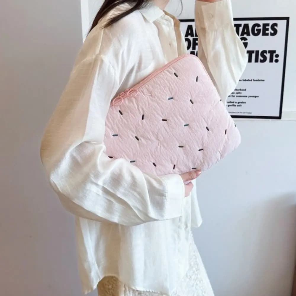 Borsa per laptop portatile in stile coreano, antiurto, per ragazza, borsa per computer, morbida e leggera, custodia per tablet, custodia per laptop