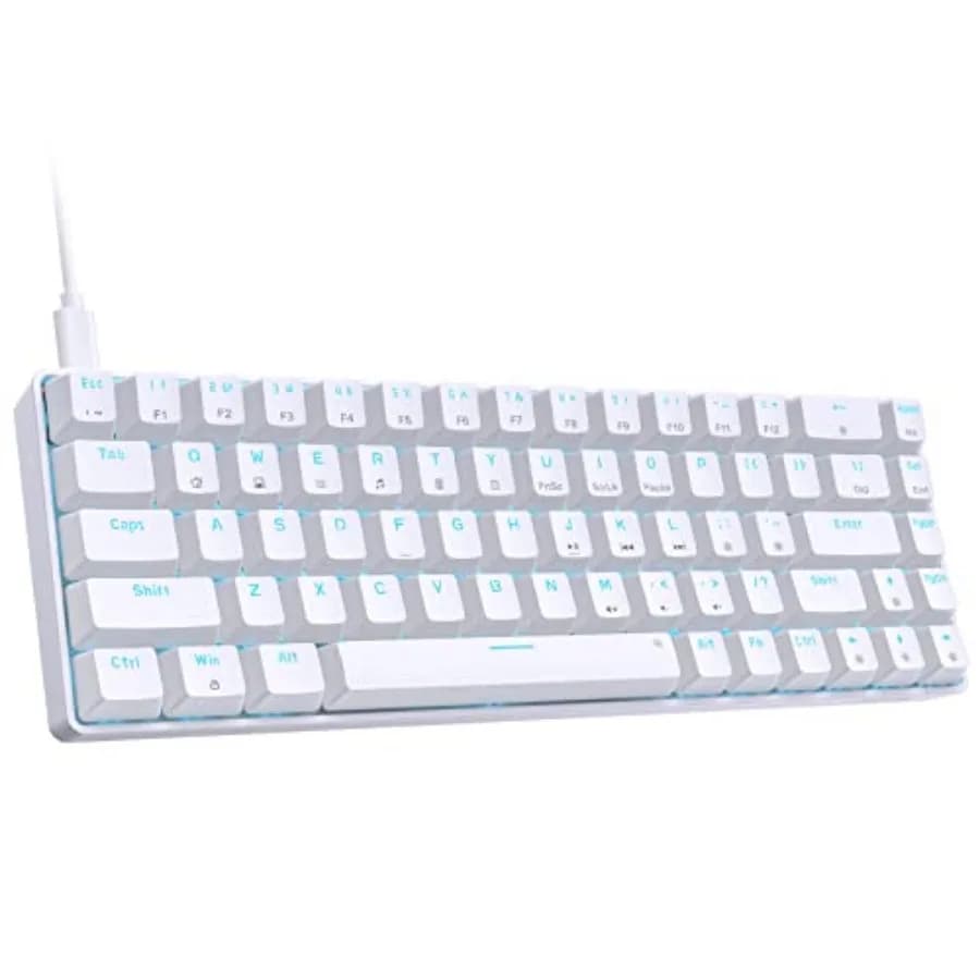 T68SE Tastiera Meccanica da Gaming 60%, Ultra Compatta Mini 68 Tasti con Tastiera Wi-Fi, Tasti Anti-Ghosting, per Laptop Windows e P