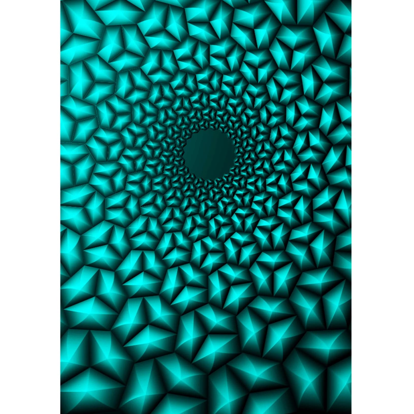 1 pezzo di cartella in rilievo 3D con trama di sfondo, modello di file con "Ripples geometrici che difettono dal centro all'esterno"