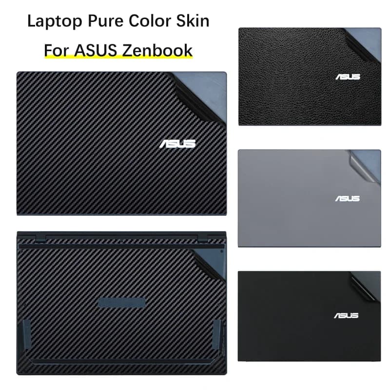 Sticker Skin for ASUS Zenbook Pro Duo UX5000L /ZenBook X Pro 15.6" (2021) UX5100H Laptop Carbon fiber Vinyl Protection