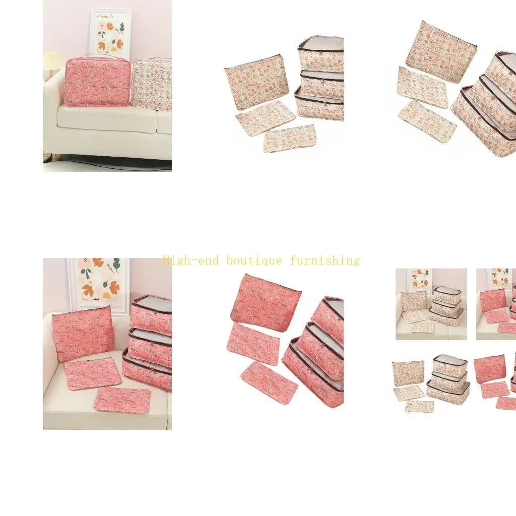 L9nb 6pcs Cubi packing for traveller with waterproof shoe and bag for accessories