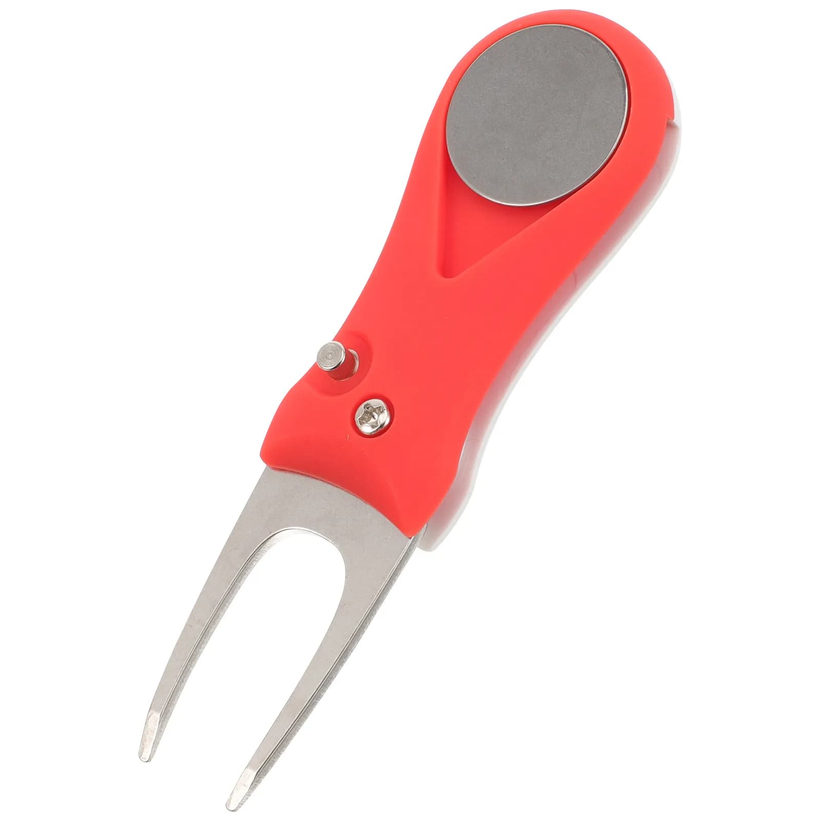 Forchetta Ripara-Divot da Golf Premium con Funzione Marcatore Pallina, Struttura Robusta in Metallo, Strumento Portatile per Riparazione Erba per Professionisti
