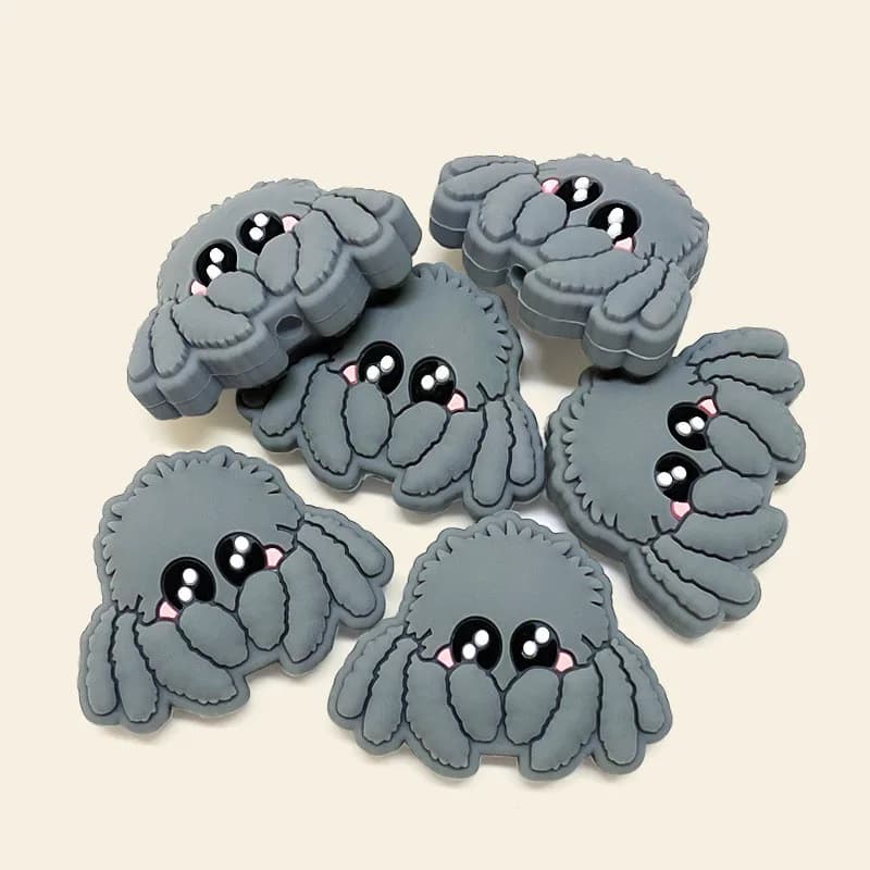 20pcs New Silicone Focal Beads Food Grade Silicone Teether Beads DIY Pacifier Chain Jewelry Accessories Focus Beads Wholesale