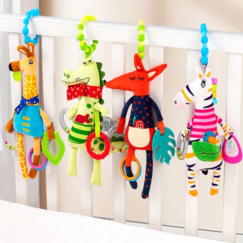 Sonagli per bambini Giraffa morbida Culla per neonati Passeggino a spirale per neonati Seggiolino auto Sviluppo precoce Maniglia Giocattoli Regali