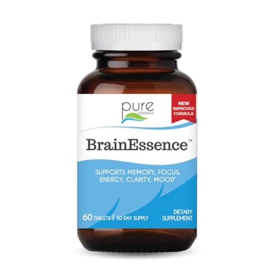 Brain Essence - Integratore per la Memoria e Vitamina per Uomini, Donne e Adulti - Stimolante Naturale per Memoria, Concentrazione, Chiarezza Mentale e Riduzione dello Stress