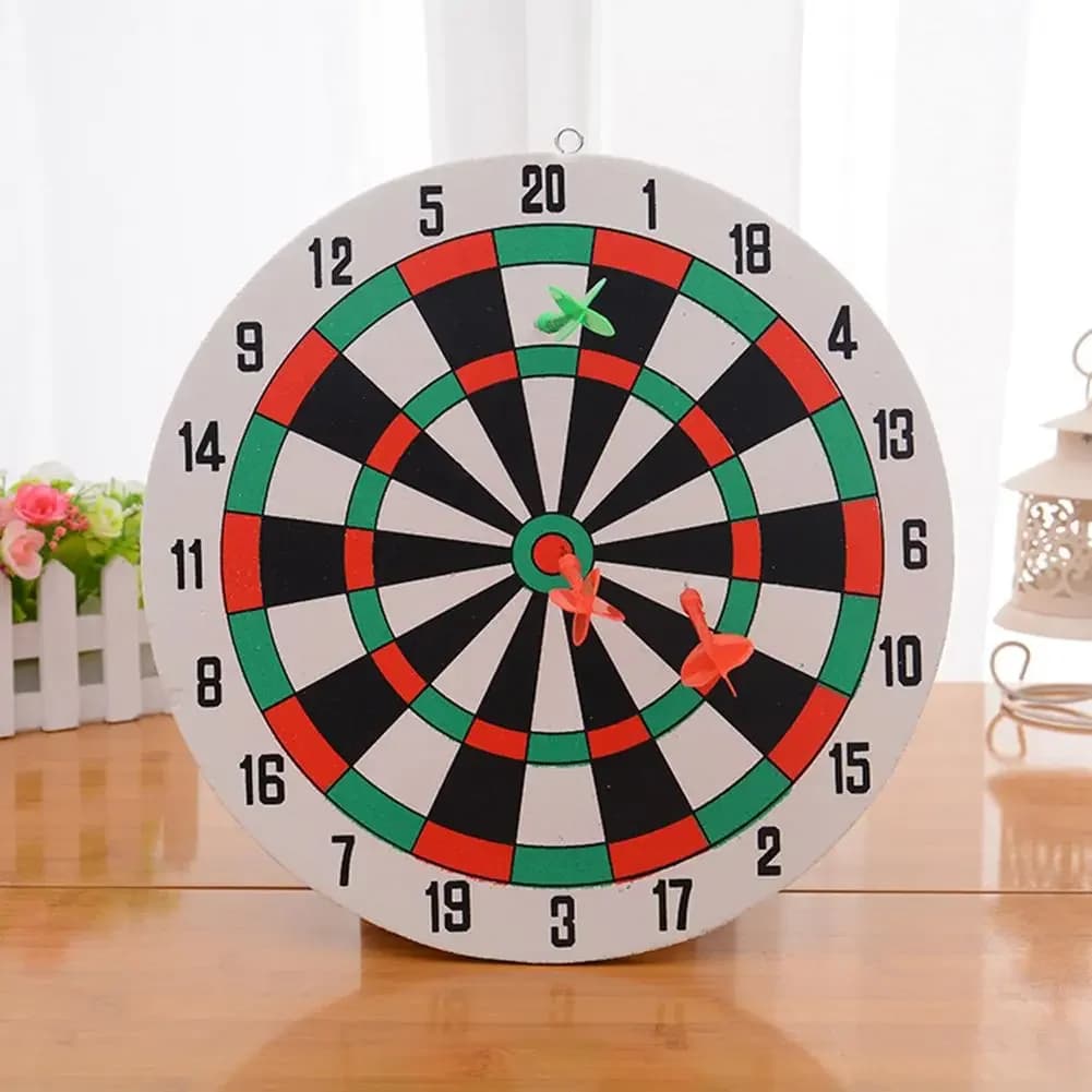 29.5CM Gioco da tavolo per freccette Set Appeso a parete per la casa Doppi lati disponibili Addensato Gioco da lancio per interni ed esterni Freccette con punta in acciaio