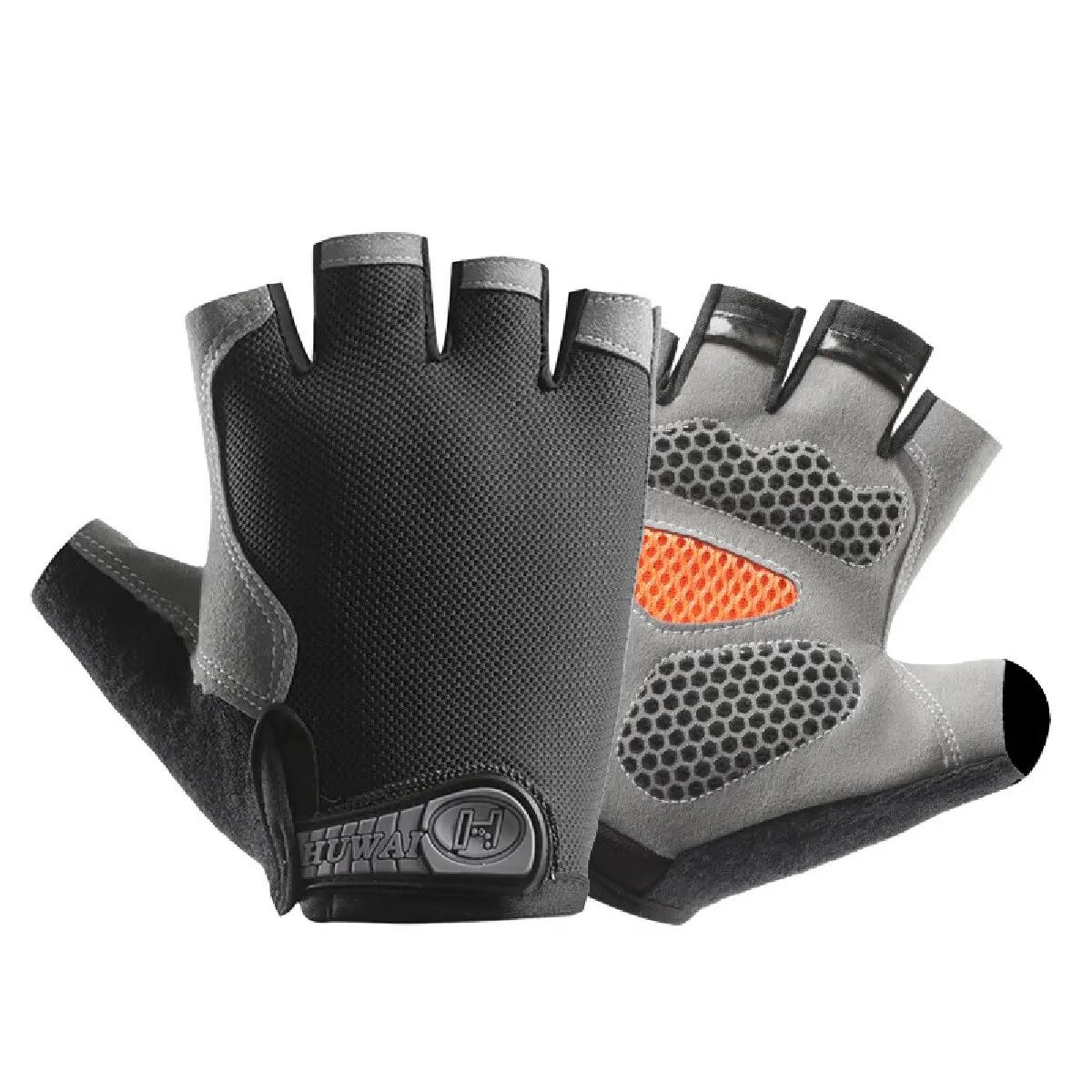 Professional Gym & Fitness Gloves, Breathable & Anti-slip, Half-Aid for Men and Women, Activities, Fishing & Cycling, No fingers, for Bicycle