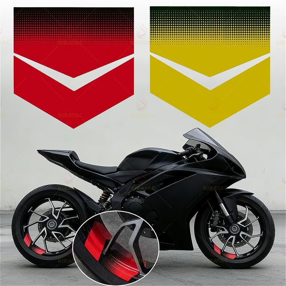 1PC Freccia Fredda per 17-19 pollici Mozzo Ruota Moto Adesivi Impermeabile per Fai Da Te Moto Modifica Autoadesiva Decalcomanie In Vinile