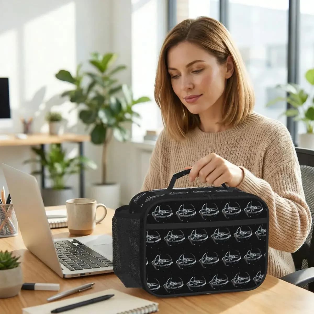Stars Treks Deep Space Nine Logo Insulated Lunch Bag for Women Office Cooler Thermal Food Box Tote Lunch Boxes Container