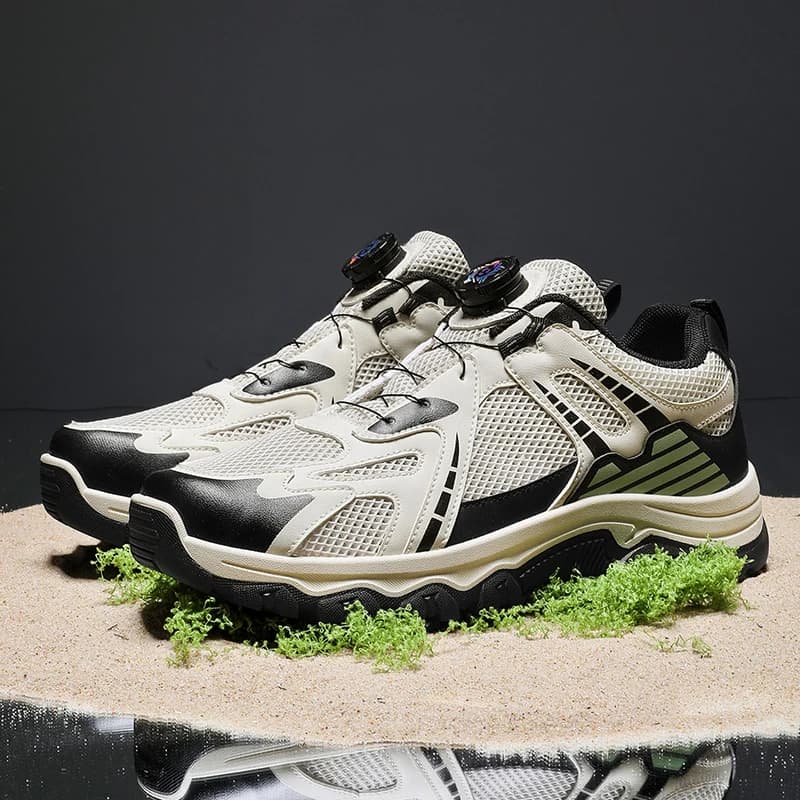 Scarpe da trekking traspiranti in rete da uomo, scarpe da trail con suola spessa antiscivolo per esterni, calzature sportive casual