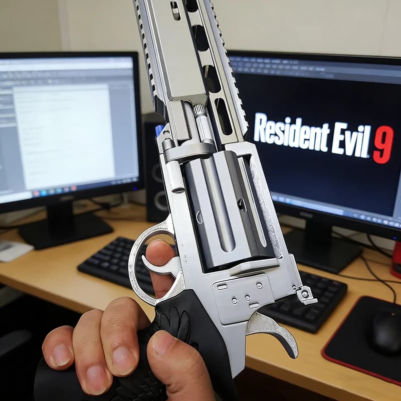 New Resident Evil Requiem Leon Scott 3d Printed Gun Prop Horror Game Cosplay Accessory Collectible Gk Model Toy Gift