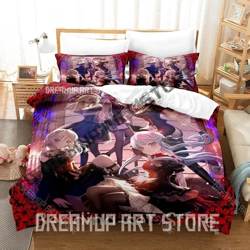 Stampa 3D Ave Mujica BanG Dream Set biancheria da letto Singolo Twin Completo Queen King Size Set copripiumino per camera da letto per adulti Set lenzuolo