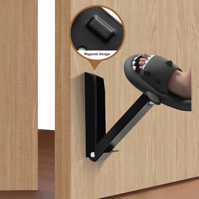 Stainless Steel Door Stopper Windproof Home Magnet Anti-Collision Self-Adhesive Anti-Slip Door Holder Doormat for Entrance