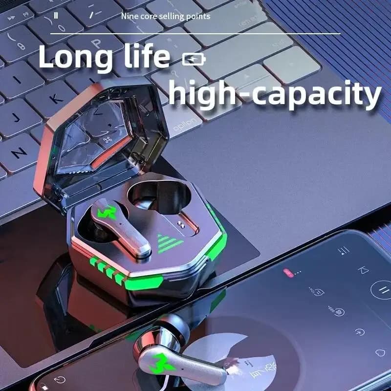 Auricolari da gioco TWS Cuffie wireless touch Batteria Bluetooth Auricolari in standby lungo Cuffie impermeabili HIFI