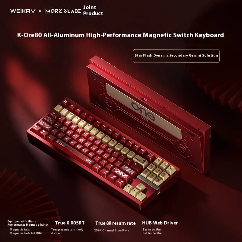 Vika K-ONE80 tastiera ad asse magnetico esports di fascia alta 8k piastrella da gioco giada magnetica gioco contatto impavido sensazione esclusiva buona