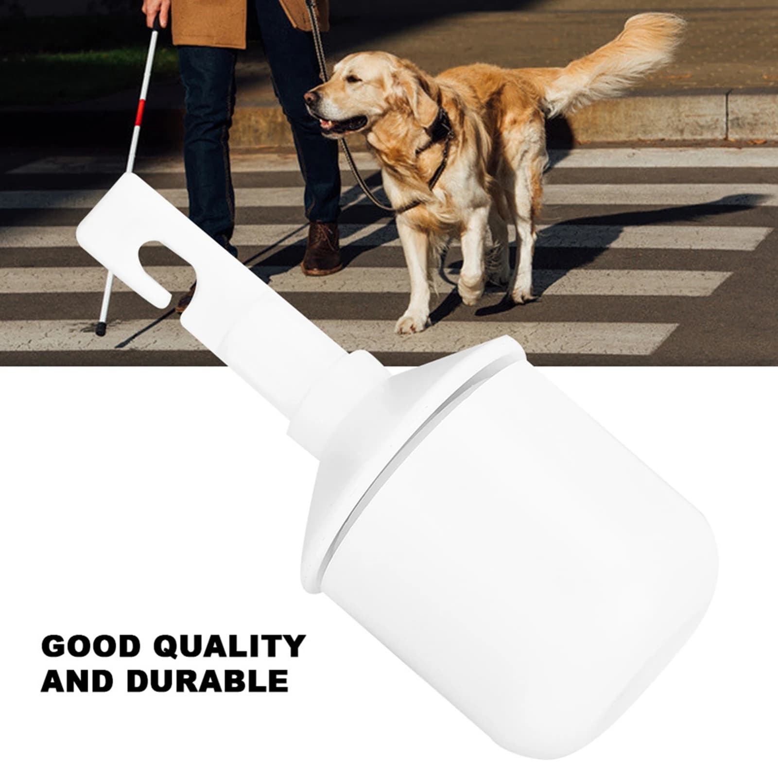 Blind Walking Cane Tip Cane Tip Hook Type Cane Tip Replacement Accessory for Blind Walking Cane Walking Stick Hook Type Cane Tip