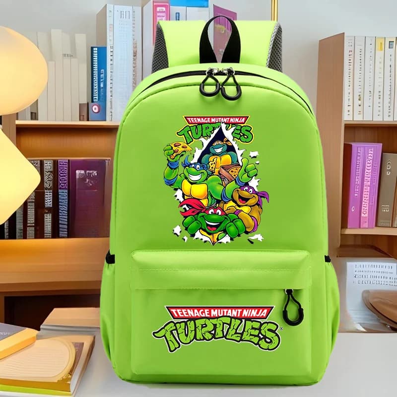 Zaino Scolastico Teenage Mutant Ninja Tmnt, Borsa Anime Cartoon per Ragazzi e Ragazze, Zaino Stampato per Adolescenti, Borsa per Libri Studenti, Regalo