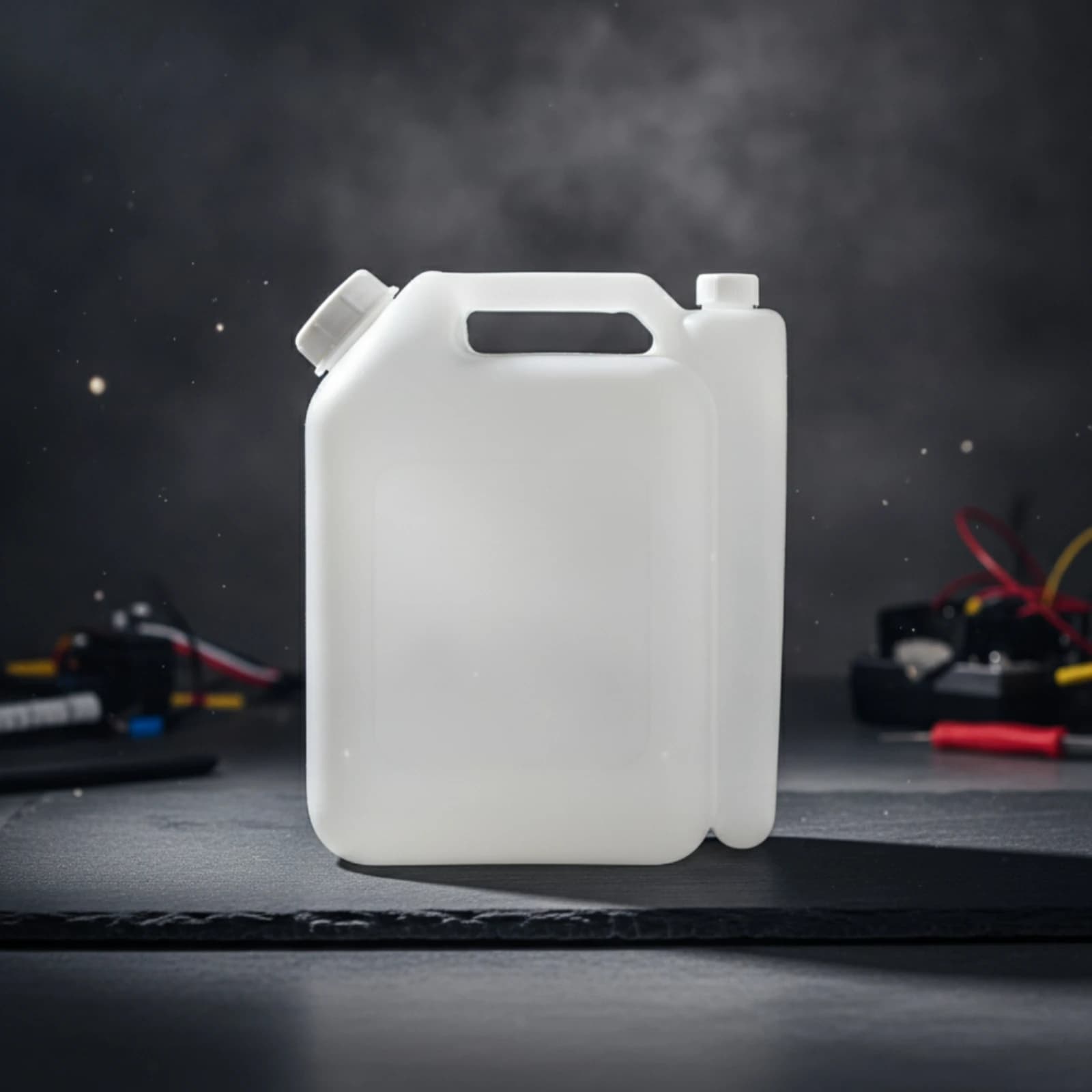 2-Stroke Oil Mixing Bottle Thickened Plastic 2-Stroke Engine Gas Blender Gas Oil Mixing Bottle Separate Fill Points for Garage