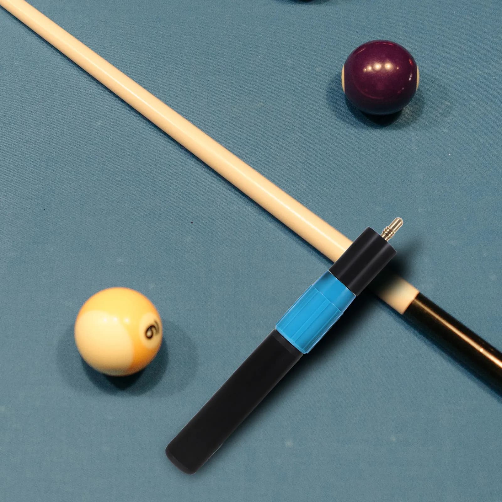 Premium Pool Cue Extender Rod Billiard Cue Butt Extender High Strength Plastic Extension Stick for Professional Billiard Sports