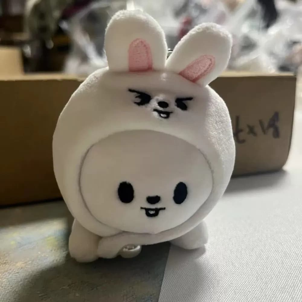 New SKZOO Plush Lying Down Wearing Hat Cartoon Plush Keychain Backpack Ornament Fans Gifts