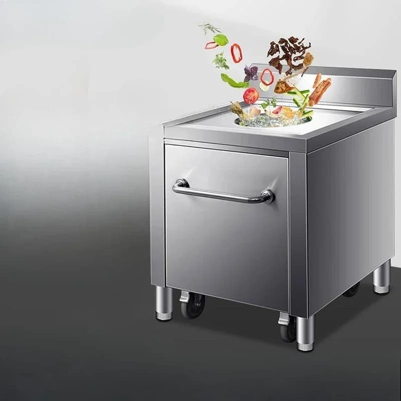 Stainless steel scrap collection car garbage collection car swill table dining car tableware trash can SCD6 | BGA1
