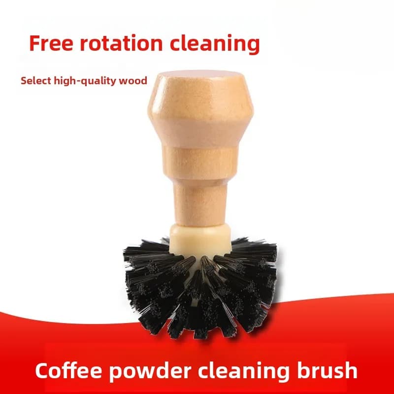 Multifunctional Coffee Cleaning Brush, Barista Counter Sweeper & Portafilter Scrub for Espresso