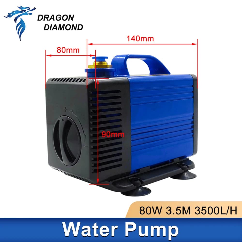 80W Water Pump, Fountain Filter, Silent Pump for Pond, Laser Cutting Machine and Engraving Machine CO2 CNC