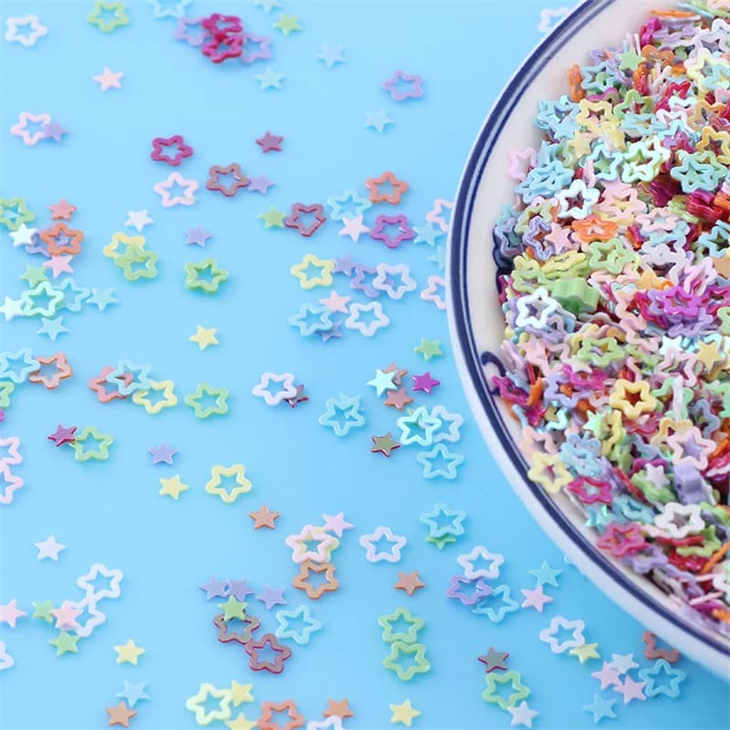 4mm Hollow Plum Flower Paillettes Abbellimenti per unghie Paillettes per artigianato Decorazione artigianale Riempimento Glitter Star Paillette Materiale fai da te