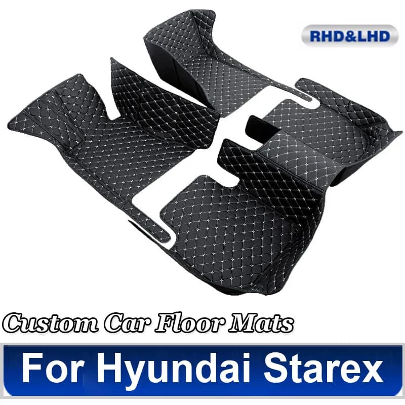 Tappetino per auto per Hyundai Starex H-1 TQ 2008 ~ 2017 Anti-sporco Pad Accessori per auto Set completo Fango Bagagliaio di un'auto Tappetino Accessori per auto