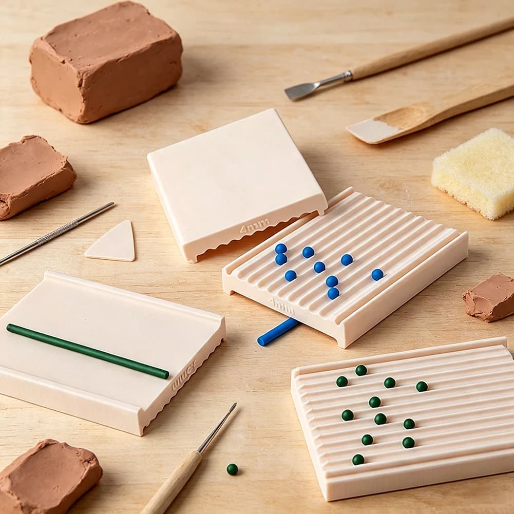 2-4mm Clay Bead Rolling Clay Ball Maker Strip Ball Mould Soft Ceramic Mold DIY Jewelry Earrings Clay Ball Rapid Molding Tool