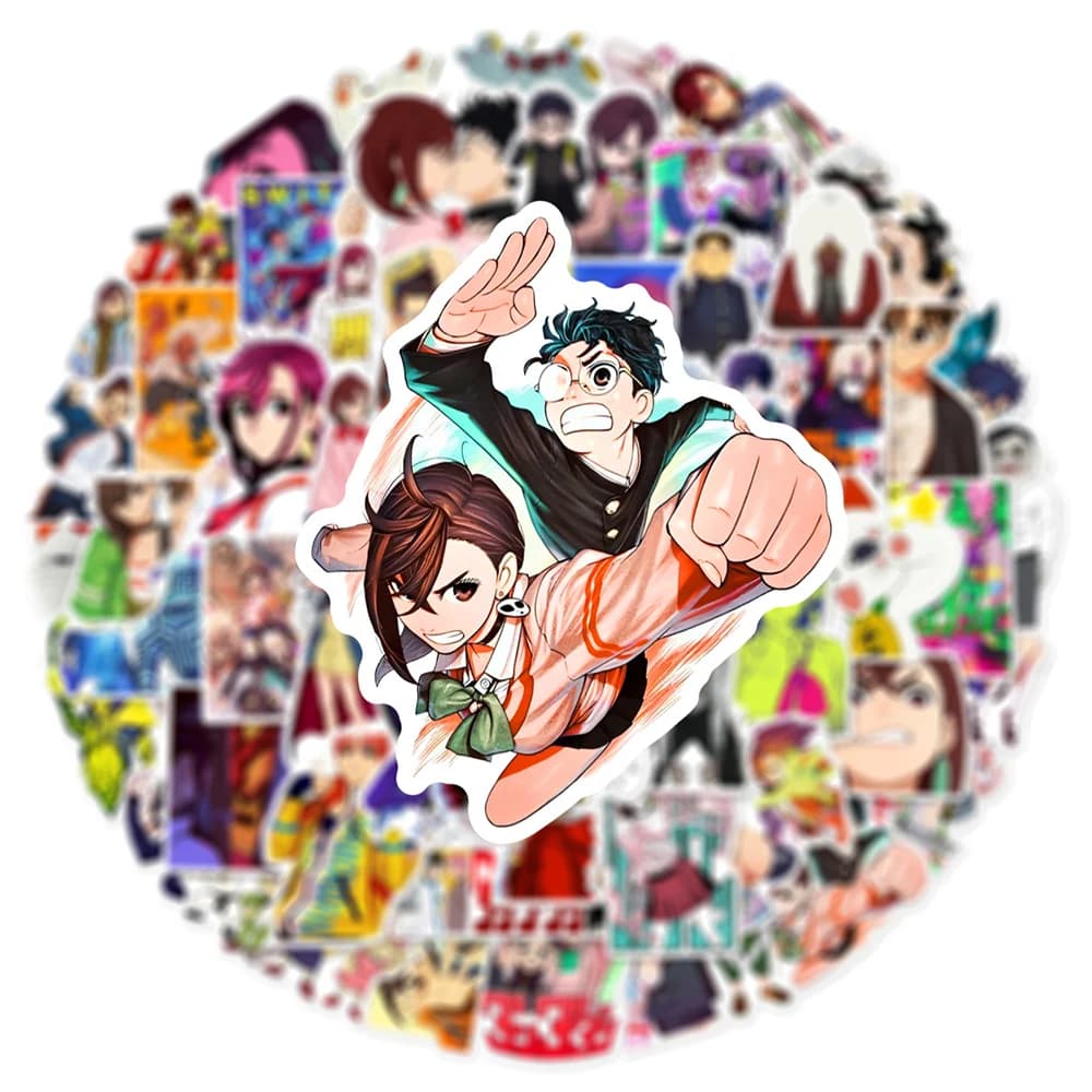 50 pz DAN DA DAN Anime Ayase Momo Adesivi Fresco Classico Manga Adesivo FAI DA TE Frigo Notebook Telefono Divertenti Decalcomanie per I Bambini Giocattolo