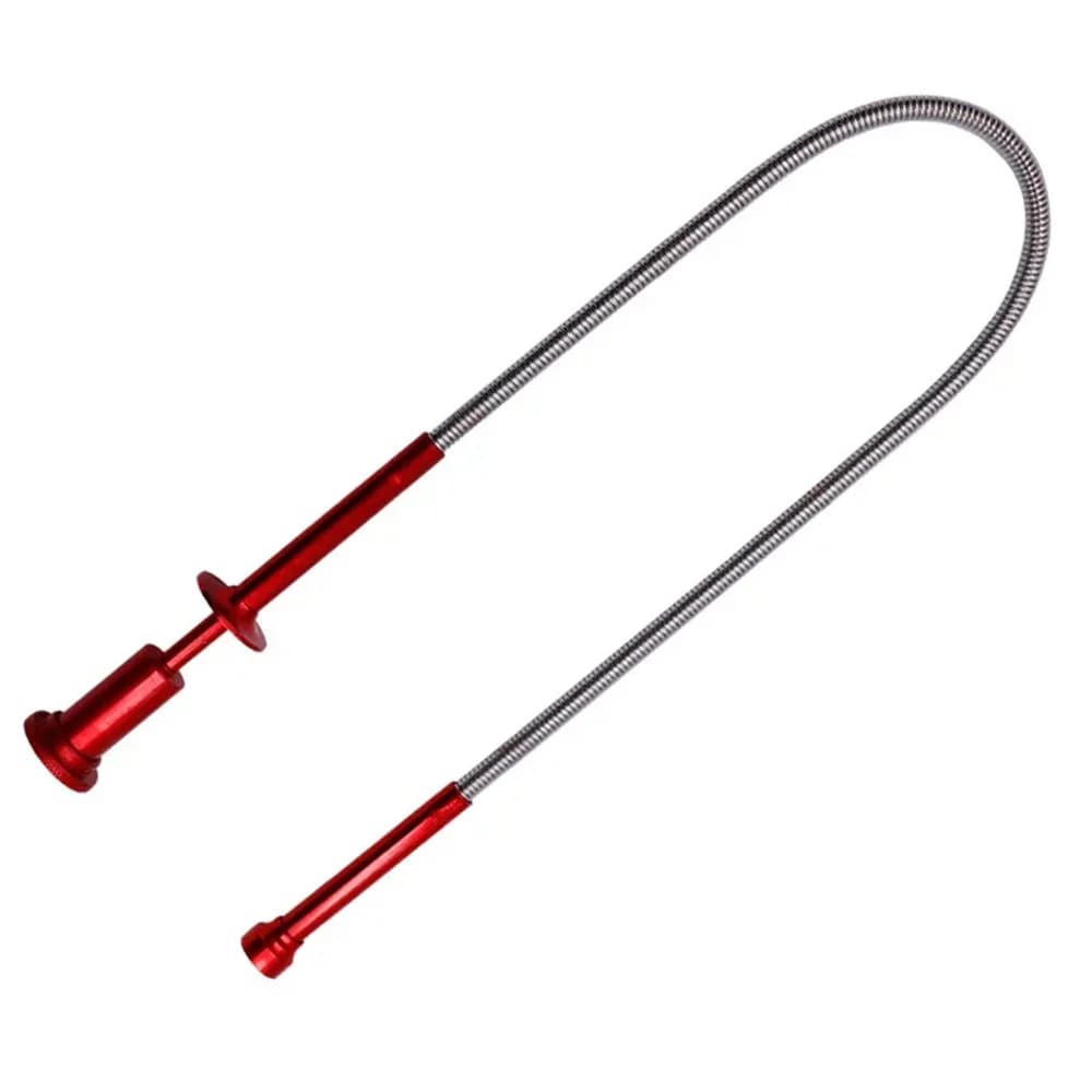 4 artigli con luce LED Magnete a molla flessibile Grab Grabber Strumento di raccolta magnetica con artiglio magnetico telescopico (senza batteria)