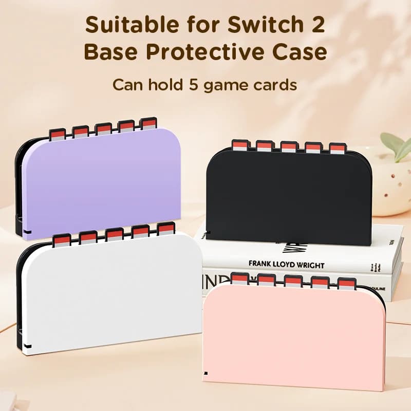 Adatto per la custodia protettiva con base per scheda Switch2, può contenere 5 carte da gioco, antigraffio e anticaduta