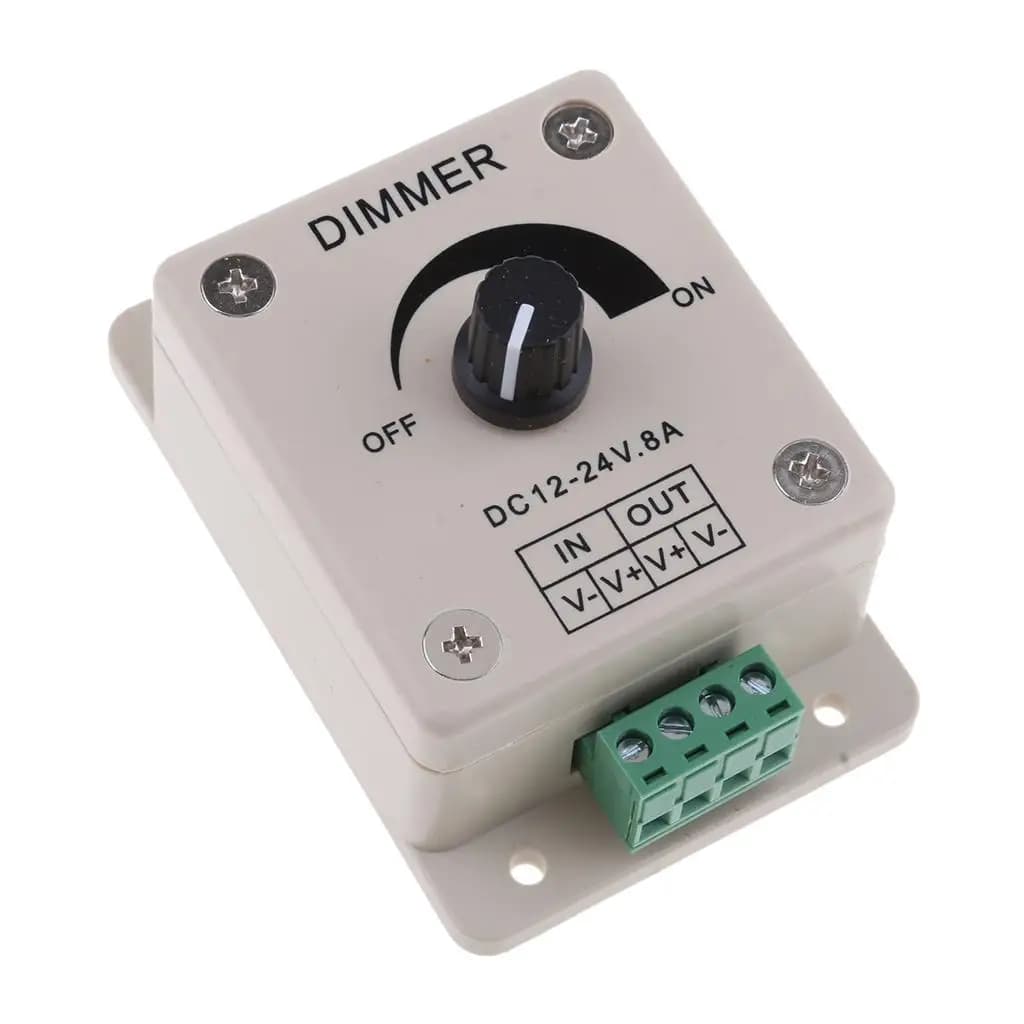 1 pz Marine 12 V LED Luci di Striscia PWM Dimmer Controller Dimmer per Gonfiabile Barca Yacht Gommone Kayak Accessori