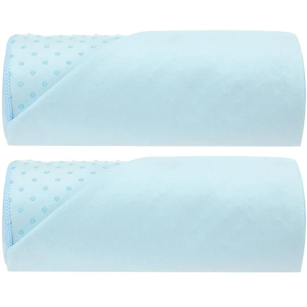 Confezione da 2 asciugamani per Hot Yoga 72 x 24'' con punti antiscivolo, tappetini in fibra adesivi antiscivolo per Hot Yoga, in microfibra assorbente per il sudore