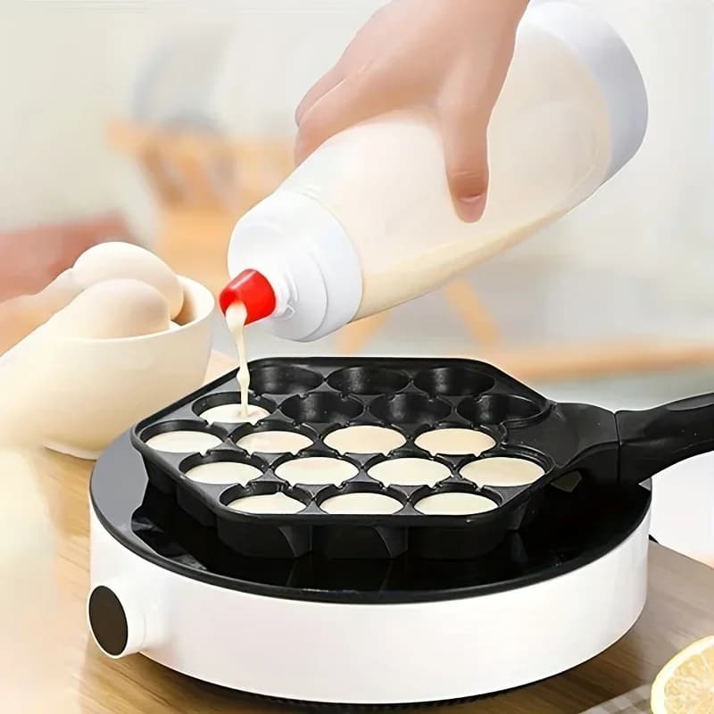 1 Pezzo Bottiglia Mixer per Impasto da 1000ml con Sfera Miscelatrice, Facile da Spremere per Cupcake, Pancake, Waffle, Torte, Utensile da Cucina