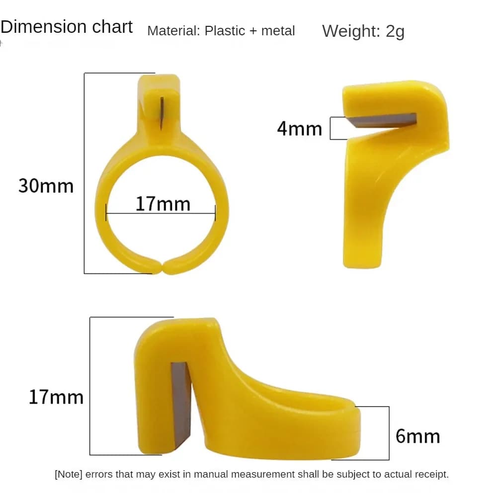 Plastic Sewing Thimble Ring with Thread Cutter, Finger Line Cutting Blade Needle Craft DIY Sewing Accessory