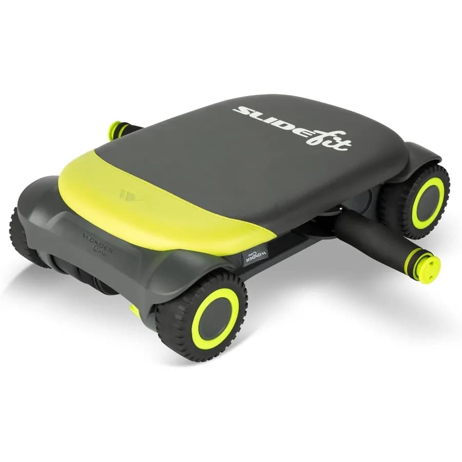 Slide Fit Abdominal Table with 4 Wheels and Automatic Rebound, Core Training and Abdominal Exercises
