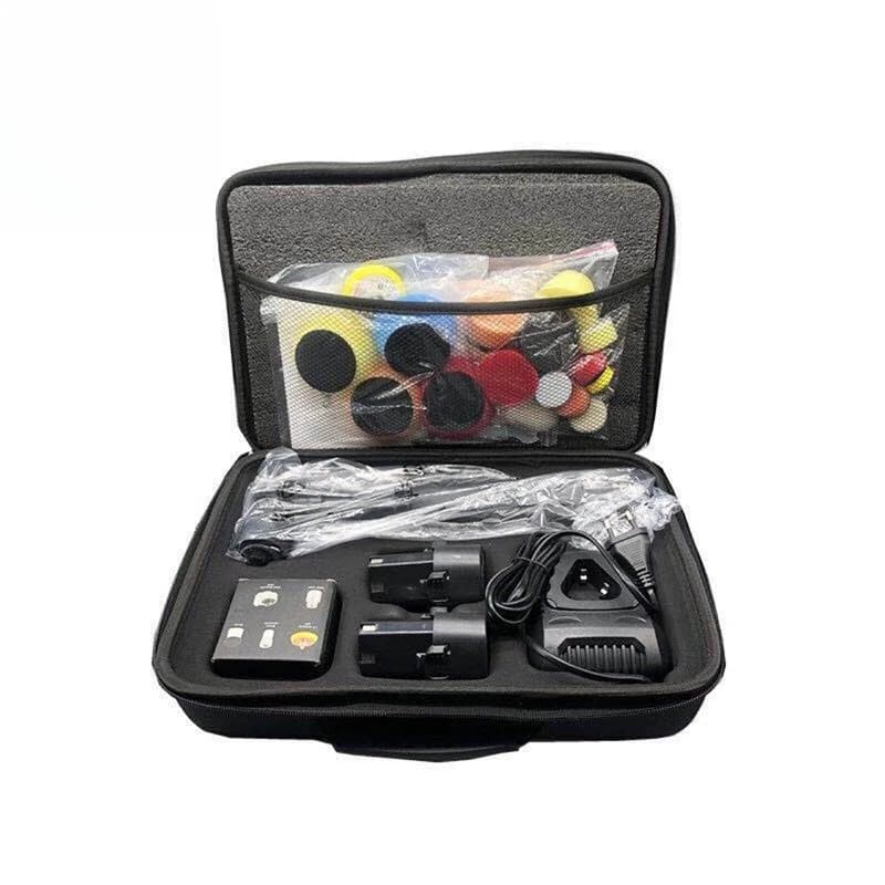 Electric lithium battery for car, wax polisher, tooth brusher, set of small wireless thin polishers
