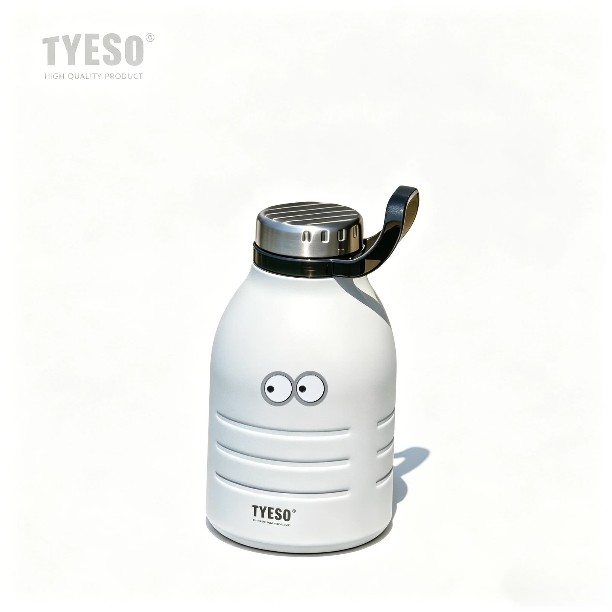 Borraccia Termica Tyeso 1500ml con Fibbia Pratica per Sport all'Aperto, Escursionismo e Viaggi, con Adesivo