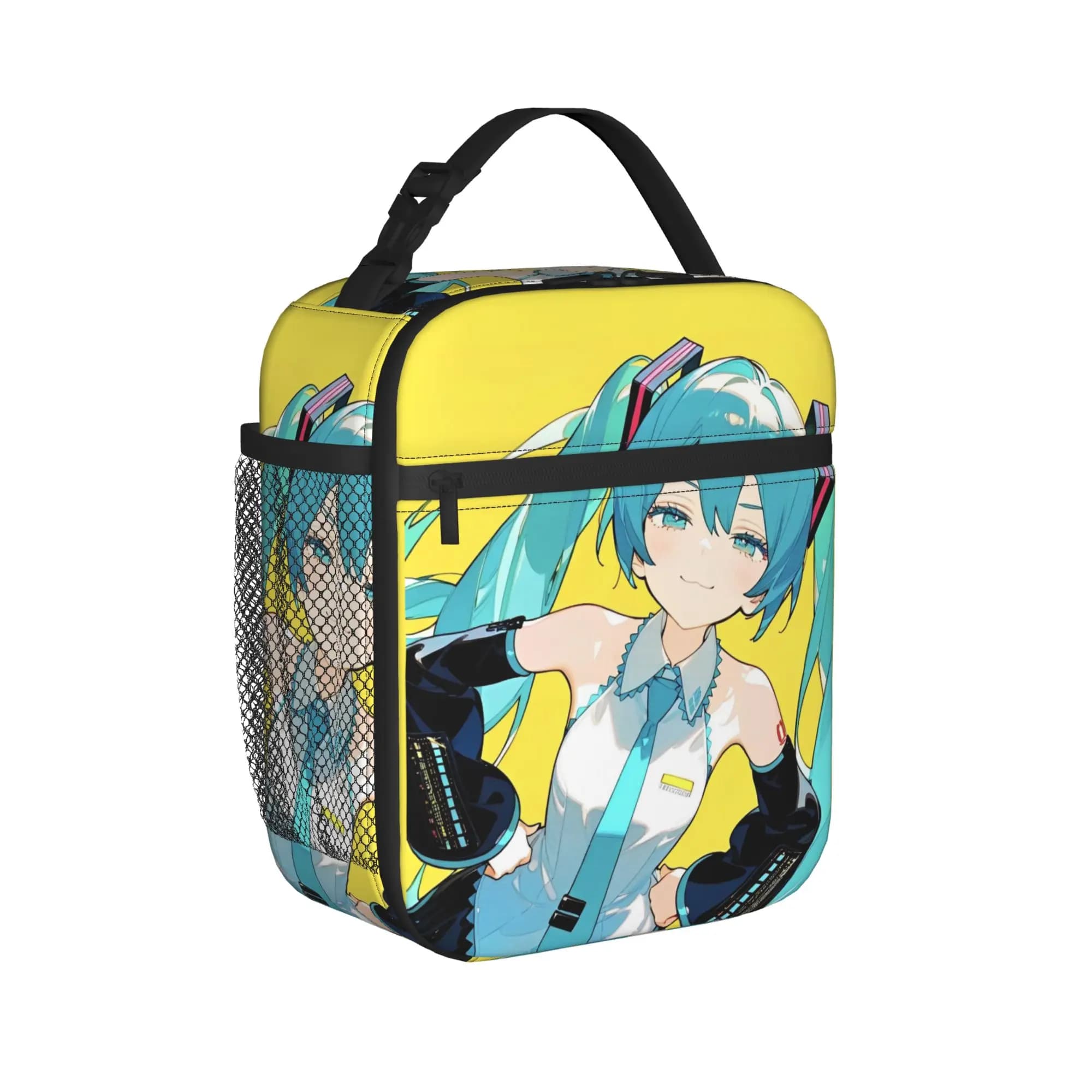 Borsa termica per il pranzo Hatsune Miku, borsa termica riutilizzabile, contenitore per il pranzo, borsa portatile per il pranzo, Anime Vocaloid Girl