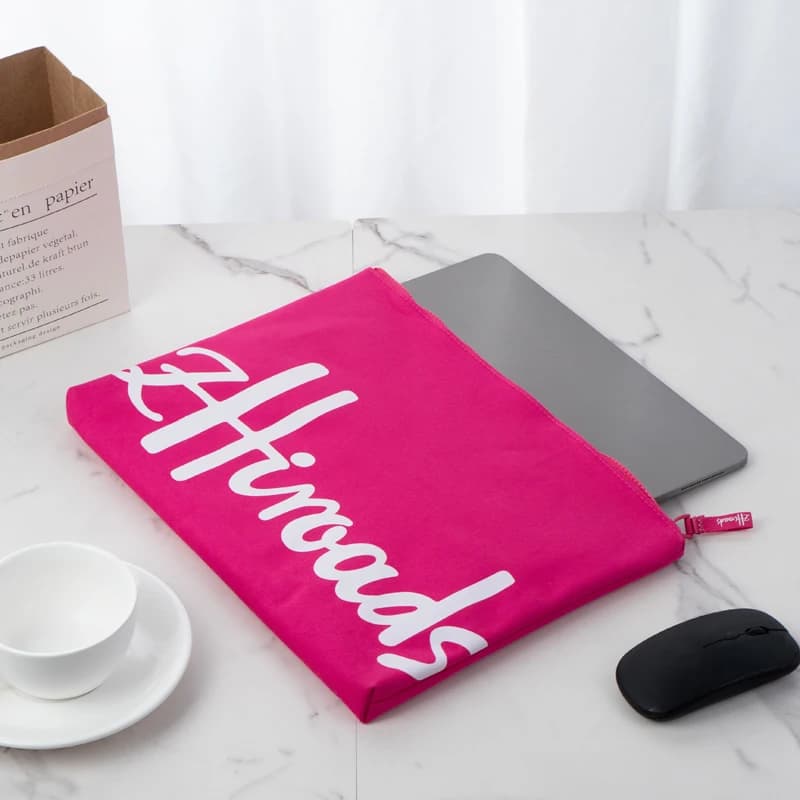 Custodia Protettiva Traspirante in Cotone per Laptop e Tablet, Borsa Portatile per Computer, Ideale per Ufficio e Uso Quotidiano