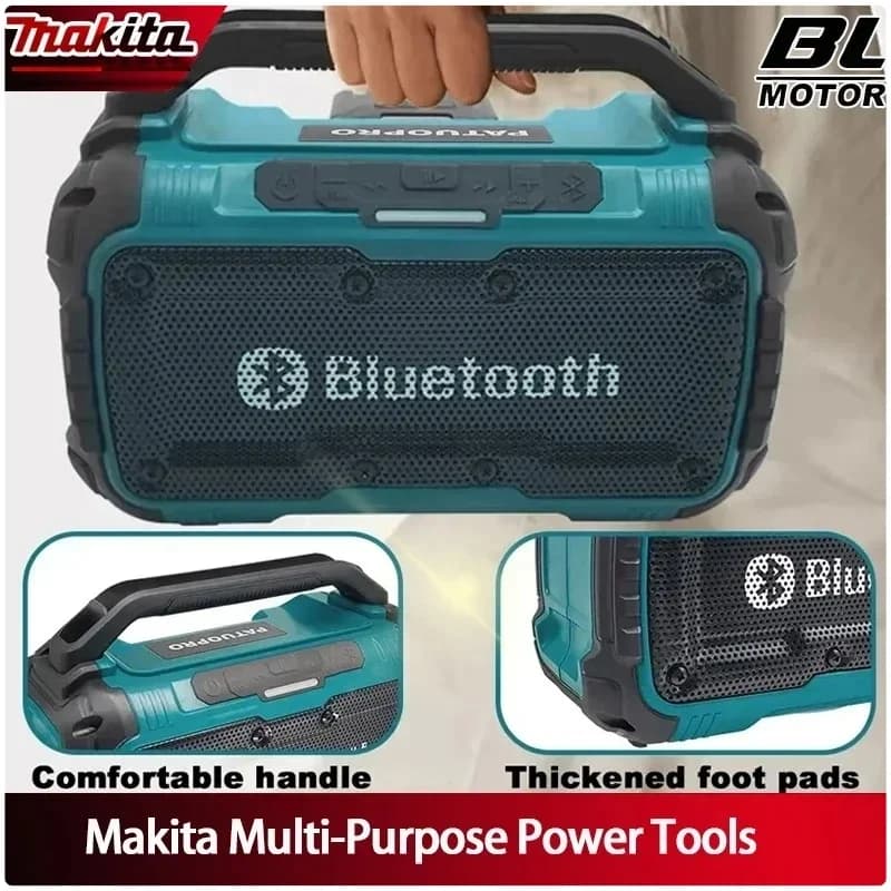Altoparlante Stereo 3D da Esterno Makita, Subwoofer Bluetooth Senza Fili, Diffusore Stereo Surround