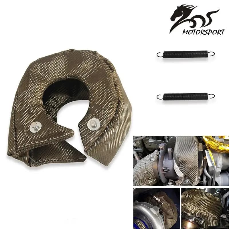 Copertura della coperta del turbocompressore con scudo termico Turbo in fibra di vetro per T2 T25 T28 GT28 GT30 GT35 per la maggior parte dei caricabatterie Turbo dell'alloggiamento della turbina T3