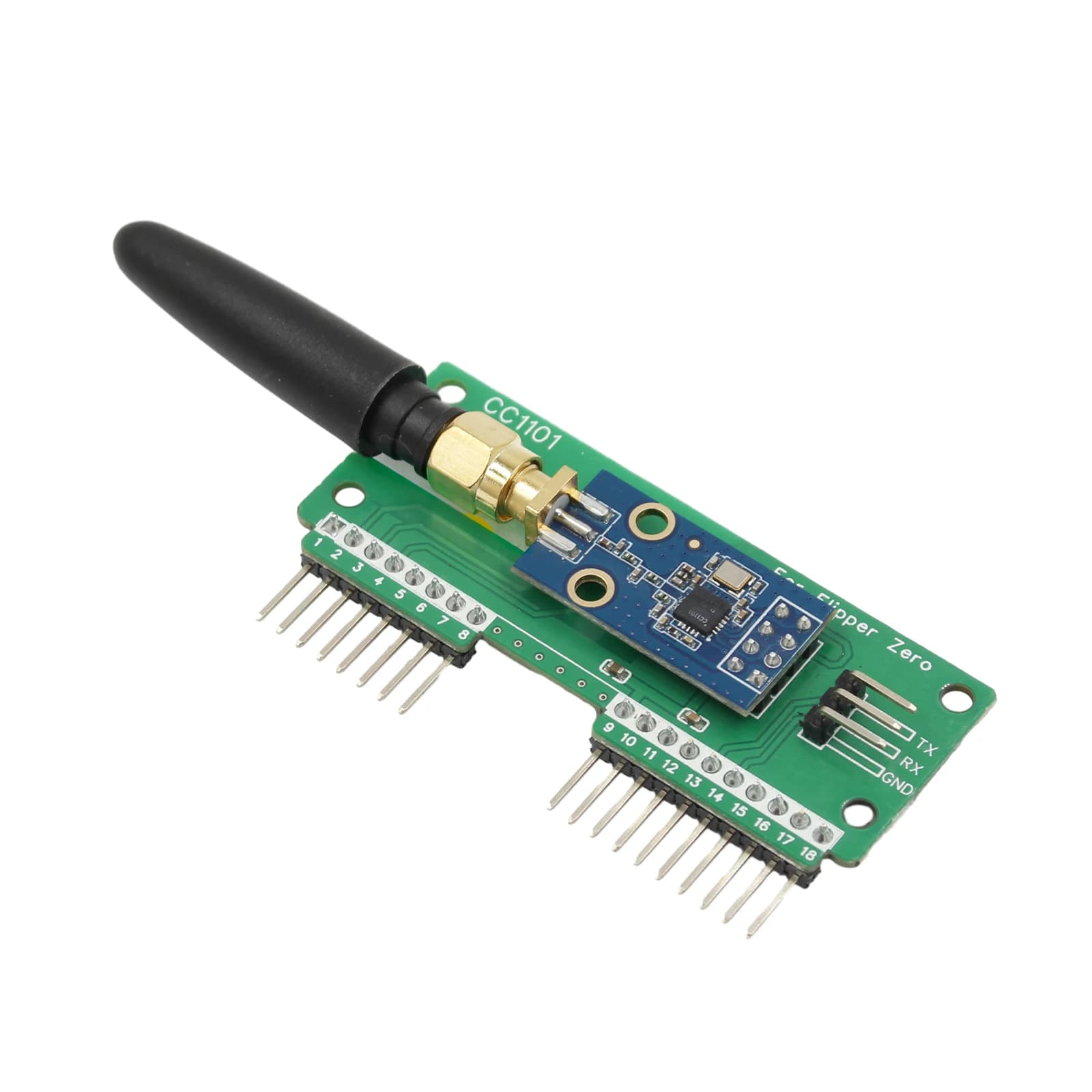 Modulo Mouse WiFi CC1101 433Mhz GPIO per Flipper Zero, Modulo Antenna SubGhz GPIO 433Mhz, Espansione Strumento Flipper Zero