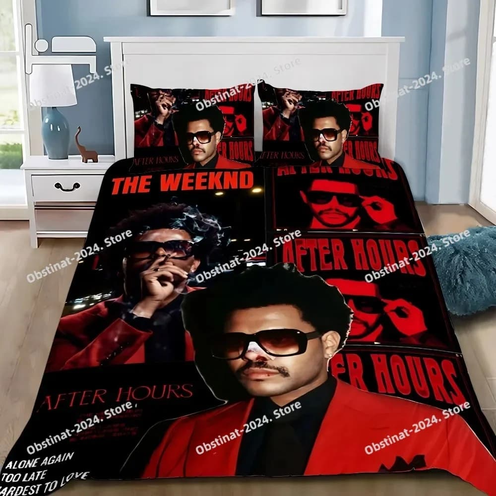 Copripiumino Federa Set biancheria da letto Ragazzo adulto The W-Weeknd XO Ragazza Decorazione camera da letto Regalo per bambini Singolo Doppio di grandi dimensioni